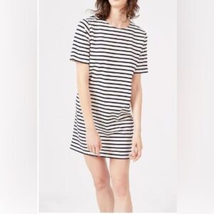 KULE The Tee Dress Black and White Striped Mini Dress Size XS
